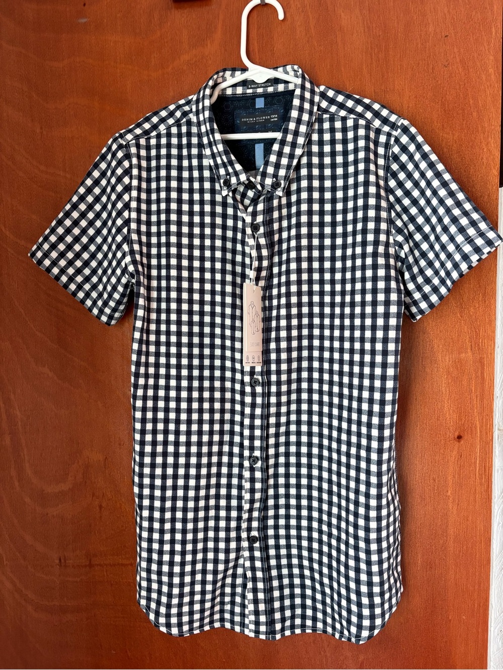 Denim & Flower Blue and White Gingham Button-Down Shirt